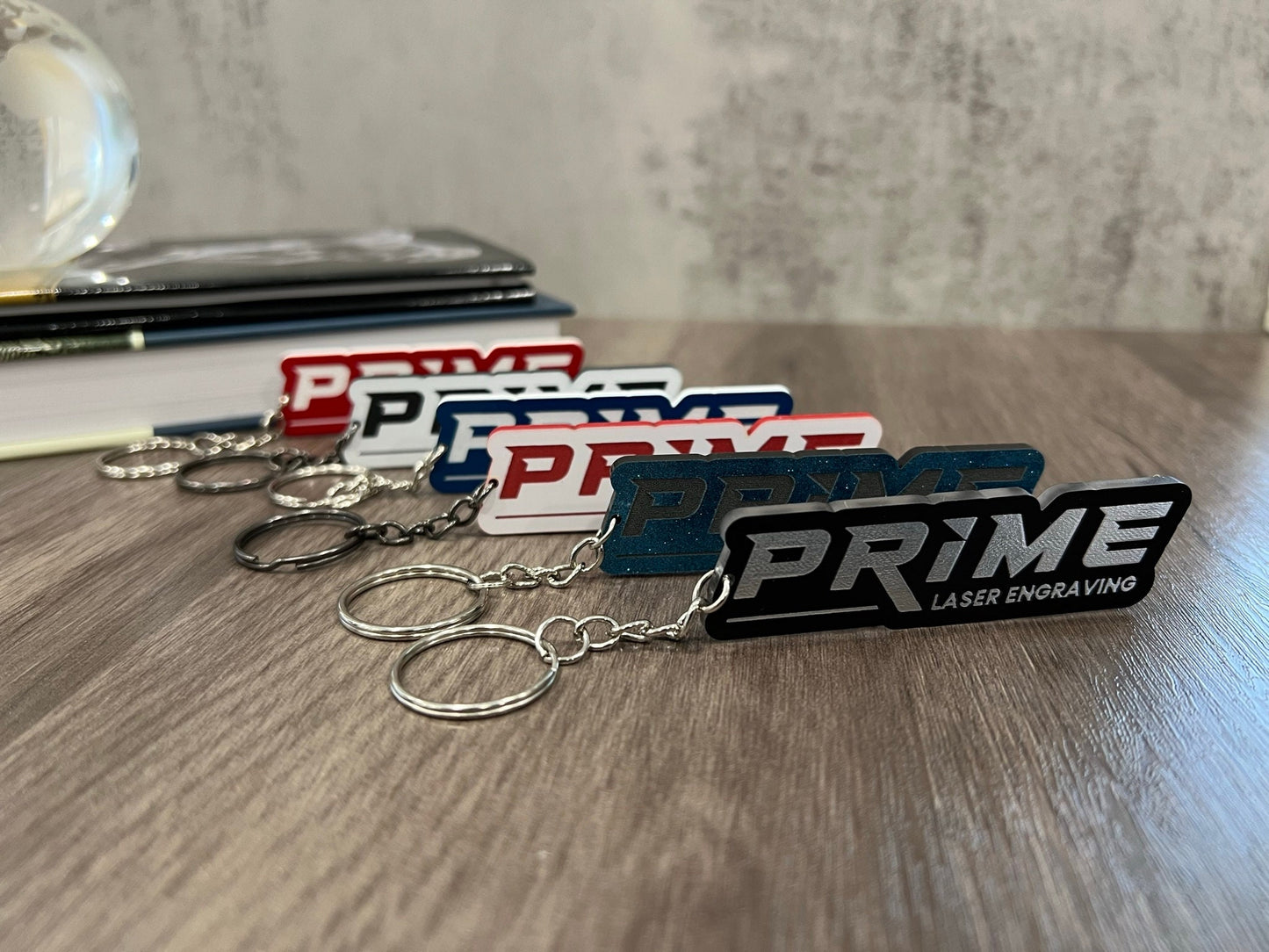 Custom Logo Keychains - Multicolored